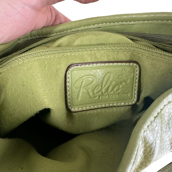 Relic Green Purse Bag Shoulder Strap Faux Leather Boho - Picture 10 of 16